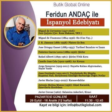 Feridun Andaç ile İspanyol Edebiyatı