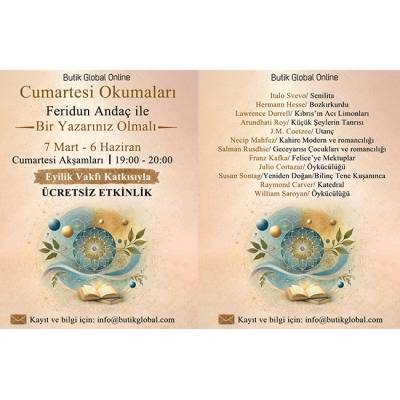 Cumartesi Okumaları / Bir Yazarınız Olmalı